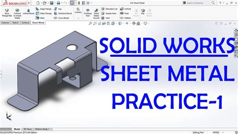 solidworks sheet metal practice|sheet metal drawing practice pdf.